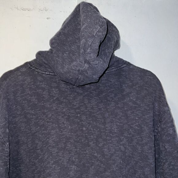 URBAN OUTFITTERS CPO Provisions Dark Grey Burnout Waffle-knit Hoodie-XL - Picture 2 of 8